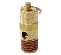 Air Compressor Pressure Release Safety Valve, 1/4" NPT, 150 PSI Preset, with Stainless Steel Spring, 250°F Max Operating Temp