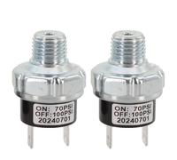Air Compressor Pressure Switch 1/4" NPT 70-100/120-150 PSI Aluminum Alloy 20 Amp for Air Suspension and Air Tank Systems
