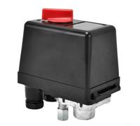 Air Compressor Pressure Switch 6-12BAR Controller with V-Seal for 220V 240V Systems G1/4 Thread Horizontal Mount Black WSD12-1H