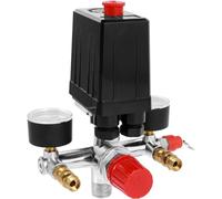 Air Compressor Pressure Switch 90-120PSI Adjustable Manifold Regulator Gauge Compressor Pressure Valve Switch Control 220/380V for Air Compressor