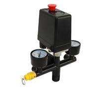 Air Compressor Pressure Switch Control Valve, Tight Connection Air Compressor Pressure Control Switch Easy to Install FBANG 0-180PSI for Replacement