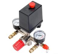 Air Compressor Pressure Switch Regulator Valve Assembly - Adjustable 90-120 PSI, ABS & Metal Construction, for Bama Bracket Systems, 127 x 80 x 50 mm, 220/380 V