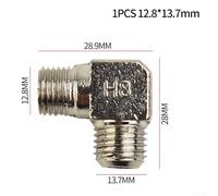 Air Compressor Pump Elbow Unloader Valve 90 Degree Copper Relief Connector Right Angle Adapter Compatible with Oil Silent Air Compressor Head Accessories and Air Pumps Yellow(D)