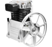 Air Compressor Pump Head, 250L/min Single Stage Twin Cylinder Air Compressor Pump Head, 3HP Pneumatic Pumps Heads Airs Tool, High Performance Cast Iron Pumps Unit for Industrial Workshop