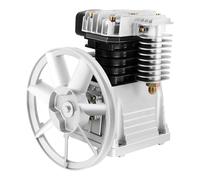 Air Compressor Pump Head, 3HP 2.2KW Single Stage Twin Cylinder Compressor Piston Pumps 250L/min 2065-3HP Industrial Air Compressor Pump Motor Aluminum Piston Style Splash Lubrication Pump