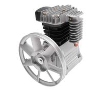 Air Compressor Pump Head Piston 3HP 960RPM DualCylinder Compressor Head with Belt Pulley, LowNoise Silencer Quiet Pump Motor Twin Cylinder for Industrial Automotive Repair and Pneumatic Tools