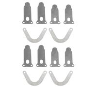 Air Compressor Pump Head Valve Plates Replacement Set - 12pcs Metal U-Shaped, Small Tongue & Tongue Shape for Silent Oil-Free Models