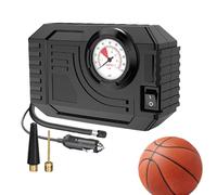 Air Compressor - Rechargeable Bike Pump, LED Display Inflator | Compact Power System Strong Grip Electric Tool Automatic Gauge Reading Motorcycle Car Ball Tire Fill Gear Setup Outdoor Travel Kit