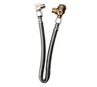 Air Compressor, Replacement Tube, Alloy and Fabric Material, Backflow Preventer, Airtight Seal, Check Valve Design, for RV Winter Well Basement Marine Yard, 15.75 x 1.57 x 0.79 Inches