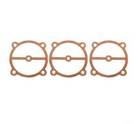 Air Compressor Replacement Valve Plate, Copper Gasket for Oil Compressor, Suitable for 51 65 Type Cylinder Head Base, 3Pcs Set(65 Type 5 Holes)