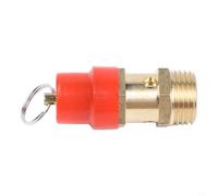 Air Compressor Safety Relief Valve Pressure Release Regulator, Brass 1/4" 3/8" 1/2" for, DN8 DN10 DN15, 8KG, Yellow(45659)