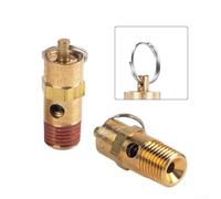 Air Compressor Safety Valve 1/4 NPT with 4 Pack Brass Units for Efficient Pressure Control in Power Equipment (250 PSI)