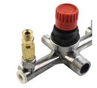 Air Compressor Switch Bracket with Safety Valve and Pressure Regulator, Non-Adjustable Pump Parts for Piston Compressor