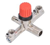 Air Compressor Switch Tube Double Outlet Metal Valve Non Adjustable Fitting Accessory Piston Structure for Piston Compressor Aluminium Plastic Thread Connections