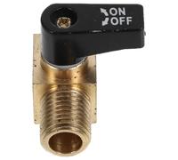 Air Compressor Threaded Shutoff 1/4 Npt Copper Drain Valve | Simple Replacement Part, Connects Two Pipes, Secure Seal, for Water Lines and Gas Supply Lines