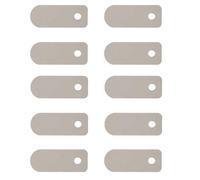 Air Compressor Valve Plate, 10 Pack Oil-Free Air Compressor Valve Plate Metal Air Compressor Reed Plate Replacement (13 x 33mm)