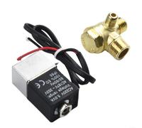 Air Compressor Valve, Solenoid Check Valve Bleed Valve for Oil-Free Silent Air Compressor Replacement(B)
