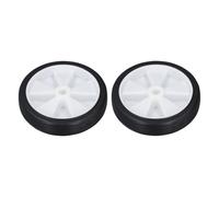 Air Compressor Wheel Set, 6 Inch Plastic Rubber Caster, 2 Pieces - Durable Construction, Easy Installation, Enhances Mobility for Job Sites