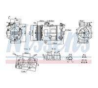 NISSENS 890947 Air conditioning compressor