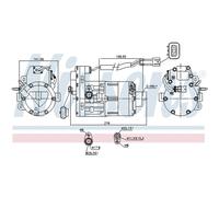 Air Con Compressor 890954 Nissens AC Conditioning 108819800J 108819800L