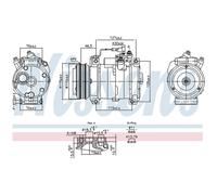 Air Con Compressor 891005 Nissens AC Conditioning 500060320 5801362246