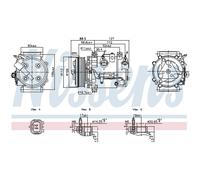 Air Con Compressor 891201 Nissens AC Conditioning 1666721980 9827596080