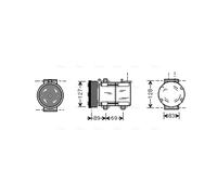 Air Con Compressor FDAK322 AVA AC Conditioning 1433151 1440188 1440714