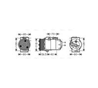 PRASCO FDAK394 Air conditioning compressor
