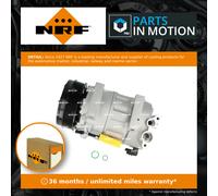Air Con Compressor fits PEUGEOT 308 CC, Mk1 1.6 2.0 1.6D 07 to 14 AC NRF Quality