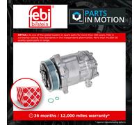 Air Con Compressor fits PEUGEOT 407 6C, 6D, 6E 2.7D 2005 on AC Conditioning Febi