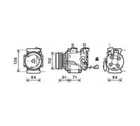 PRASCO HDAK275 Air conditioning compressor