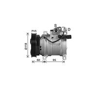 Air Con Compressor HYAK483 AVA AC Conditioning 977010X100
