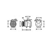 AVA COOLING SYSTEMS KAK146 Air conditioning compressor
