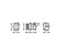 PRASCO OLAK418 Air conditioning compressor