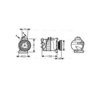 AVA COOLING SYSTEMS VOAK143 Air conditioning compressor