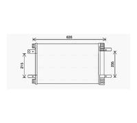 Air Con Condenser CN5311D AVA AC Conditioning 1626267380 9673629780 3644520