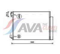 Air Con Condenser DAA5011D AVA AC Conditioning 8660003626 4535000054 8660003630