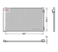 DENSO DCN17062 Air conditioning condenser