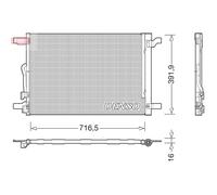 Denso Air Conditioning Condenser - DCN32024