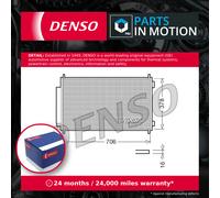 Air Conditioning Condenser 706mm Width R 134A Fits Honda CR-V 3 4 Denso DCN40002