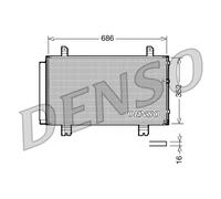 Air Conditioning Condenser With Dryer A/C Air Con Fits Lexus IS DENSO DCN51002