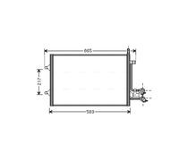 Air Con Condenser FDA5395 AVA AC Conditioning 1334196 1334653 5S6H19710AA