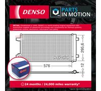 Air Con Condenser fits AUDI A1 GBA 2.0 2018 on AC Conditioning Denso Quality New