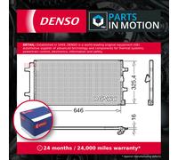 Air Con Condenser fits AUDI A4 B8 2.0D 08 to 15 AC Conditioning Denso 4G0260403A