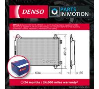Air Con Condenser fits PEUGEOT 208 Mk2 1.6D 2019 on AC Conditioning Denso New
