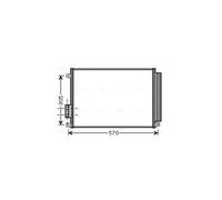Air Con Condenser FT5347D AVA AC Conditioning 51786211 1551184 51930033