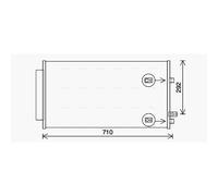Air Con Condenser FT5462D AVA AC Conditioning 51966751 51938531
