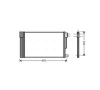 Air Con Condenser FTA5314D AVA AC Conditioning 13310103 13389472 13400150