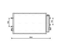 Air Con Condenser IV5127D AVA AC Conditioning 5801255825