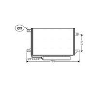 Air Con Condenser MSA5579D AVA AC Conditioning 1695000354 1695000754 1695001254